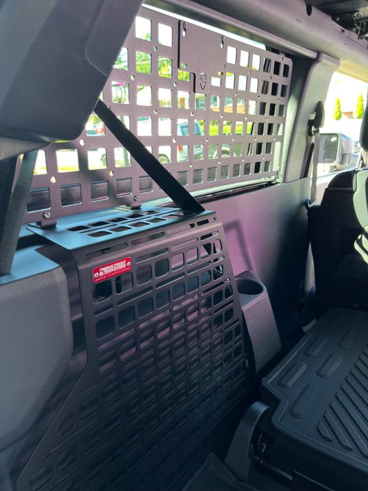 MOLLE Compatible Cargo Panel - Full Kit | Ford Bronco 2dr (2021+) - Customer Photo From Bryan Weiss
