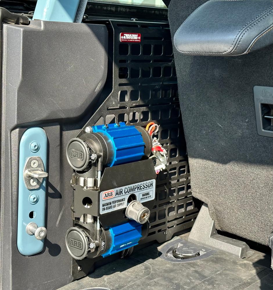 MOLLE Compatible Cargo Panel - Large Driver Side | Ford Bronco 2dr (2021+) - Customer Photo From Nathan McKay