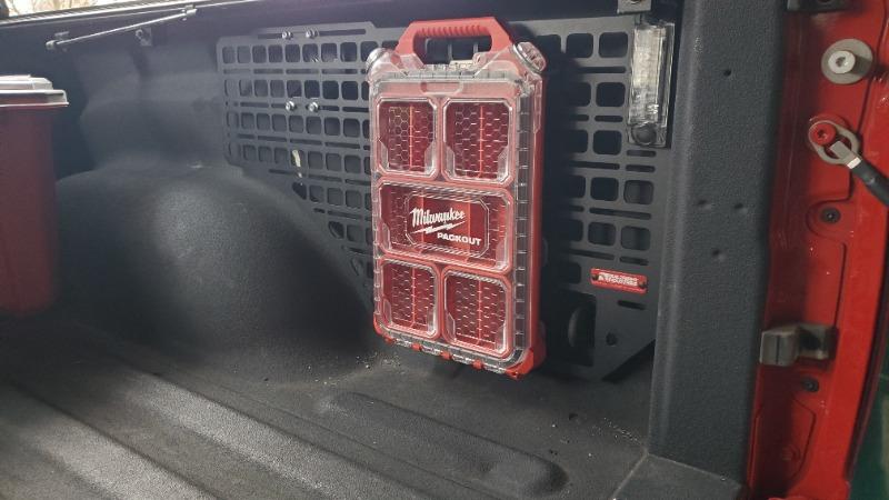 Mounting Bracket for Milwaukee Packout System - Customer Photo From Justin Brooks