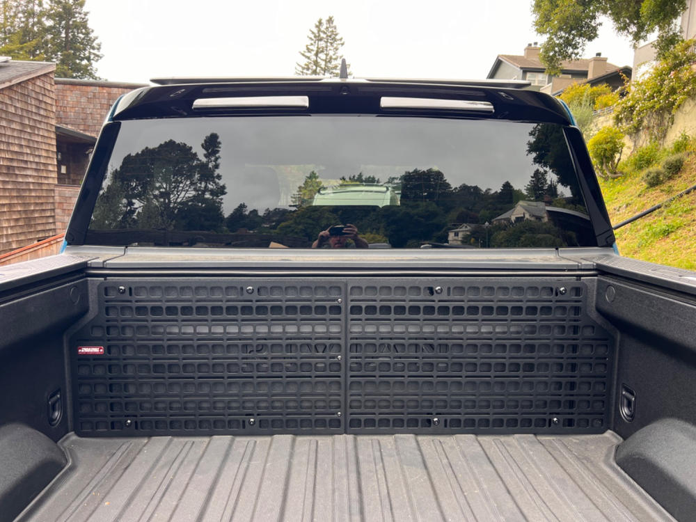 Bedside Rack System - Cab Wall MOLLE Panel Kit | Rivian R1T (2022+) - Customer Photo From Dan Hardy