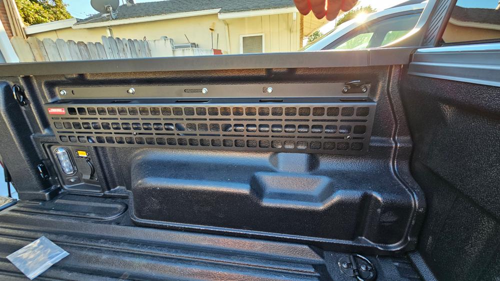 Bedside Rack System - Driver/Passenger Side MOLLE Panel | Ford Maverick (2022+) - Customer Photo From Dj