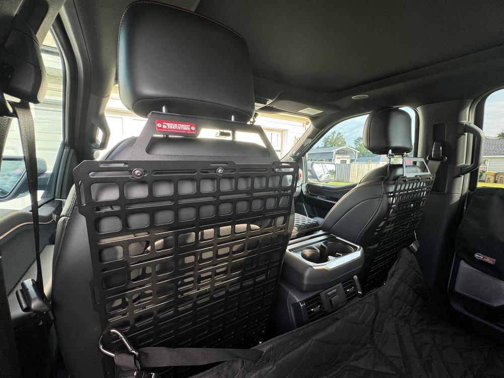 Seat Back MOLLE Panel - Stage 1 Kit | Ford Raptor, F-150 (2015+), SuperDuty (2017+), Ford Ranger (2019-2023) - Customer Photo From Kevin Downs