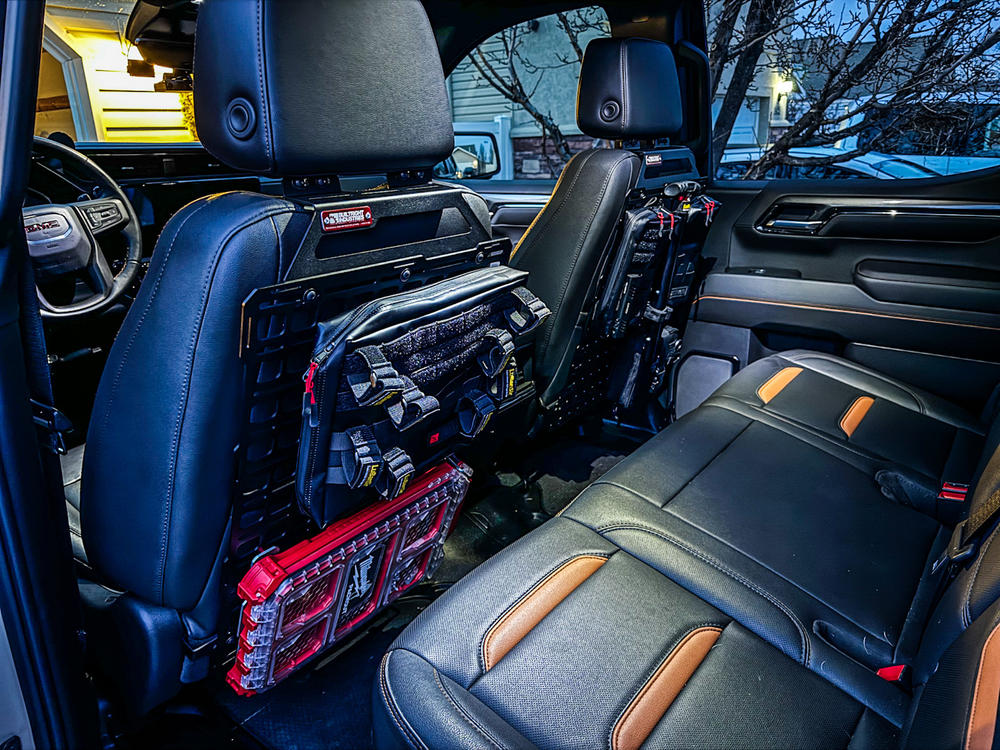 Seat Back MOLLE Panel - Stage 2 Kit | GMC/Chevrolet 1500 (2019+) - Customer Photo From Wesley 