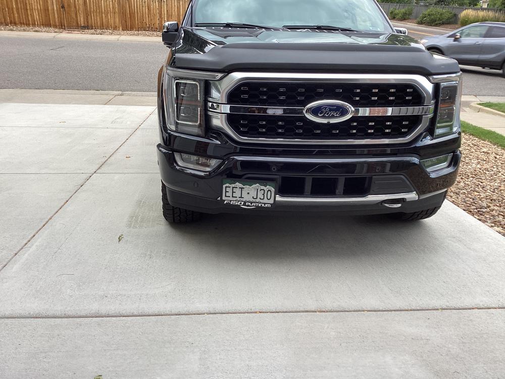 Ford License Plate Mount | Ford F-150 (2021+) - Customer Photo From Mark Beasley