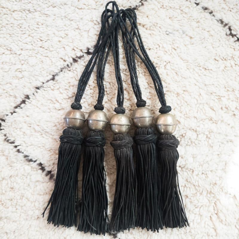 Tassel - Leather with Antiqued Ball - Customer Photo From Kathryn M.