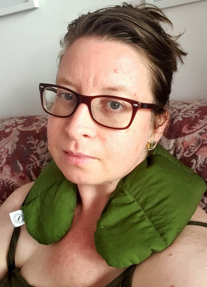 Neck Heat Pack - Olive Green - Customer Photo From Anonymous