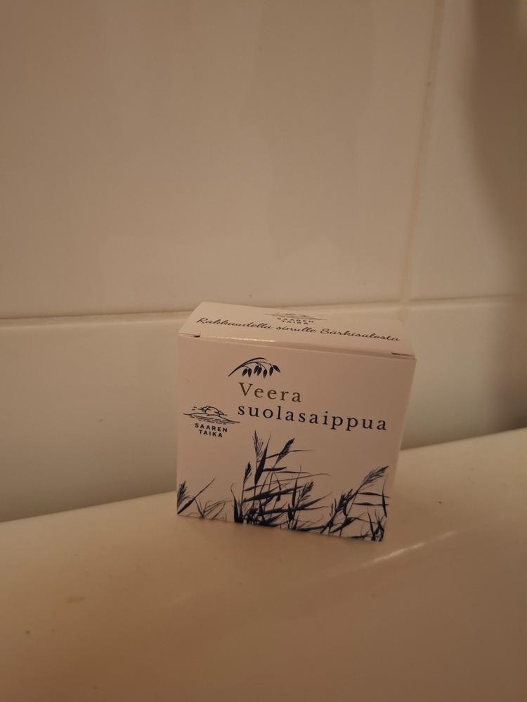 Veera Suolasaippua®, sopii mm. atooppiselle iholle, kutiavalle iholle, akneiholle, 100% luonnollista, vegaaninen - Customer Photo From Marjaliisa J.