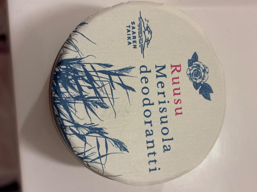 Voidedeodorantti Ruusu Merisuola (soodalla), 100% luonnollinen, vegaaninen, alumiiniton, 50ml - Customer Photo From Liisa M.