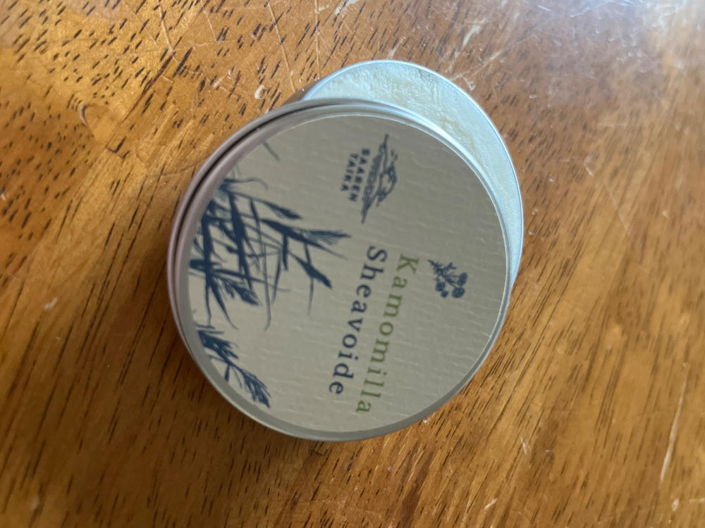 30ml Kamomilla Sheavoide, ihoa rauhoittava, hillitsee kutinaa, 100% luonnollinen, biohajoava - Customer Photo From Johanna P.