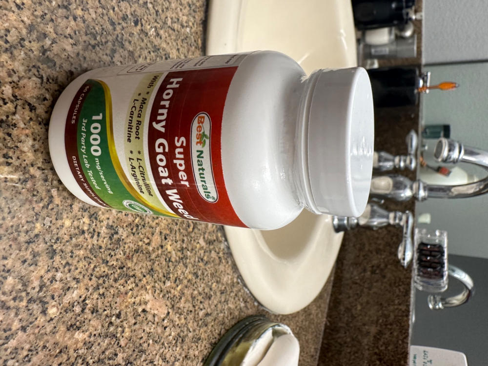 Best Naturals Horny Goat Weed with Maca Root 60 Capsules - Customer Photo From Morris Boykin