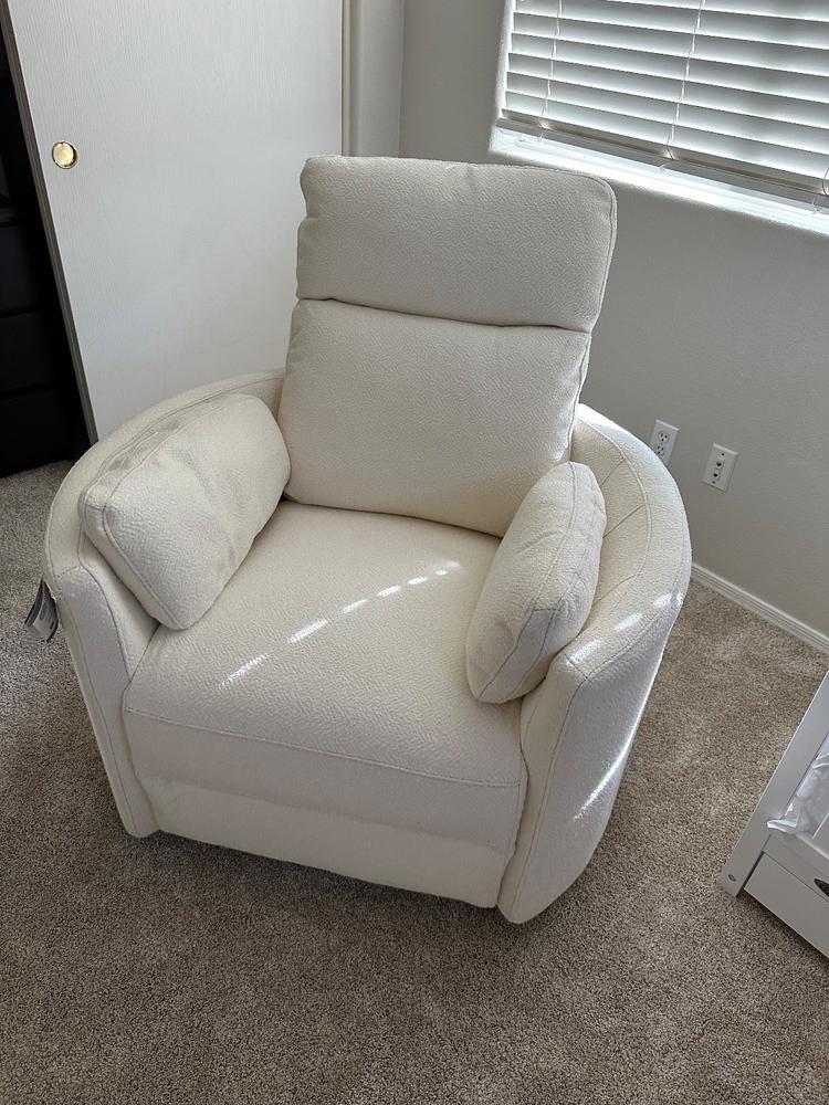 Rayna Oyster Power Swivel Glider Recliner