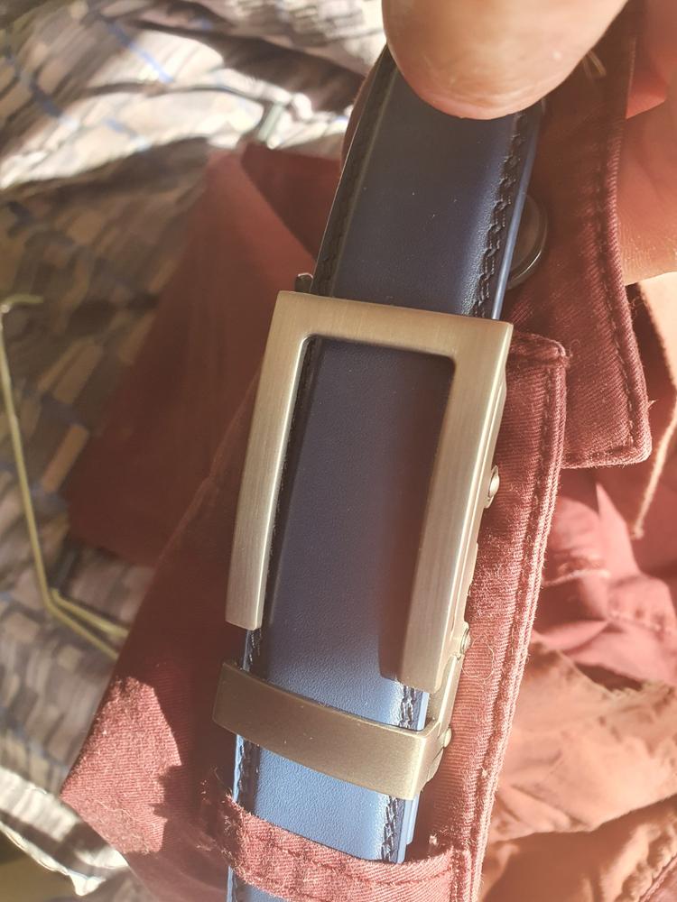 1.25" Traditional Buckle in Gunmetal - Customer Photo From David Bayly