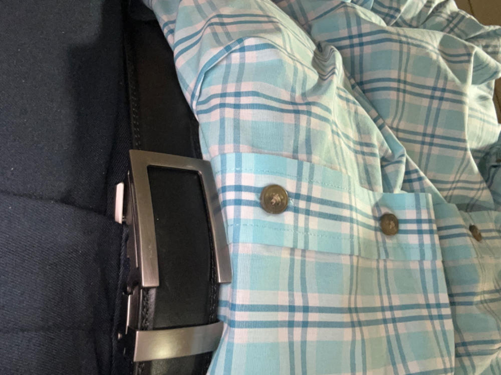 1.5" Classic Buckle in Gunmetal - Customer Photo From Louis Fruia