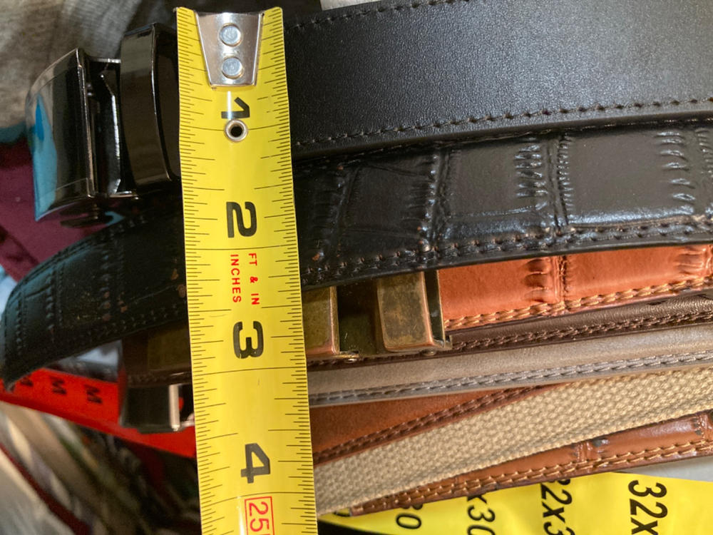 1.5" Black Vegetable Tanned Leather Strap - Customer Photo From Wade Nonnenberg