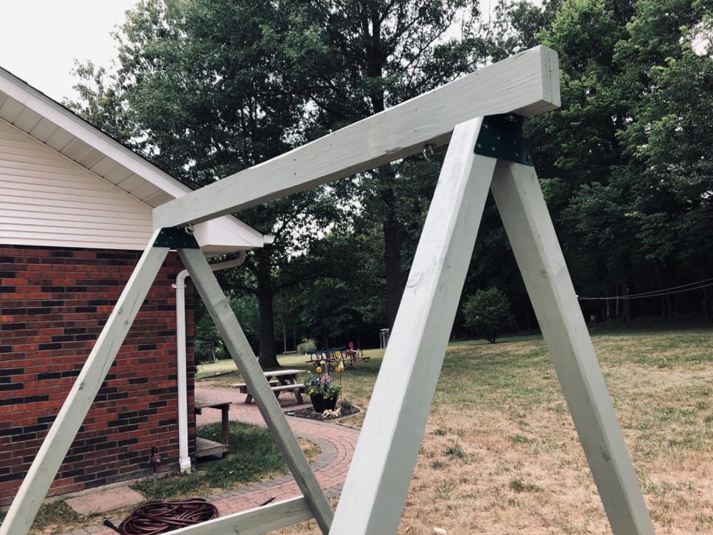 EZ A-Frame Swing Set Bracket (Single) - Customer Photo From Kathleen H.