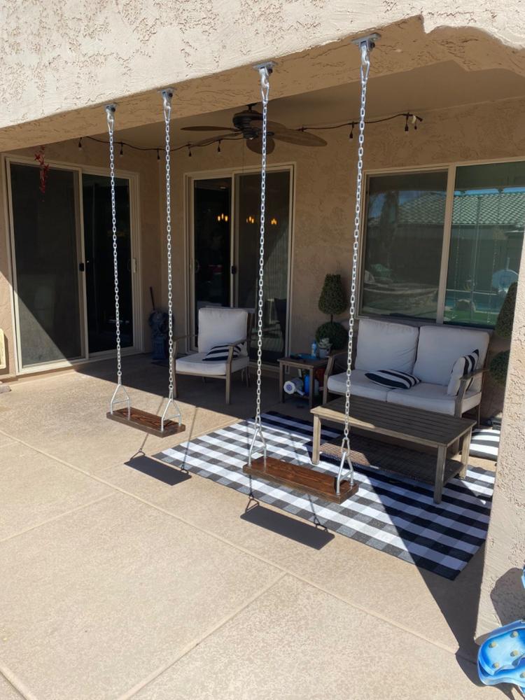 Mega Flat Swing Seat A-Brackets (Pair) - Customer Photo From David Hurley