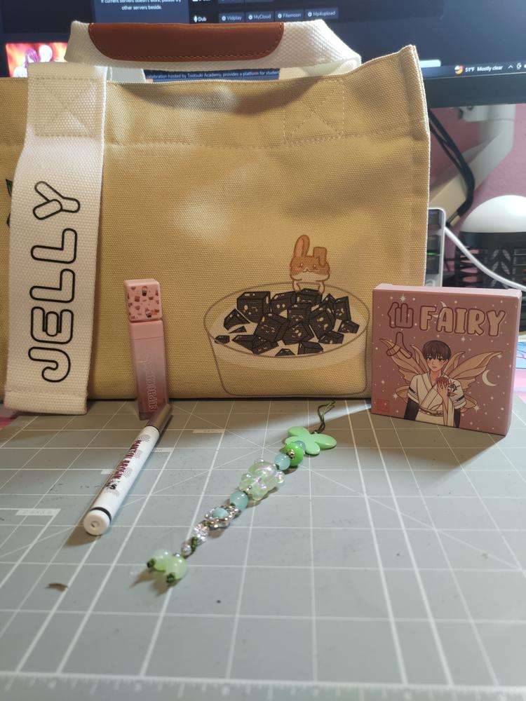 Grass Jelly Mini Tote - Customer Photo From Jena