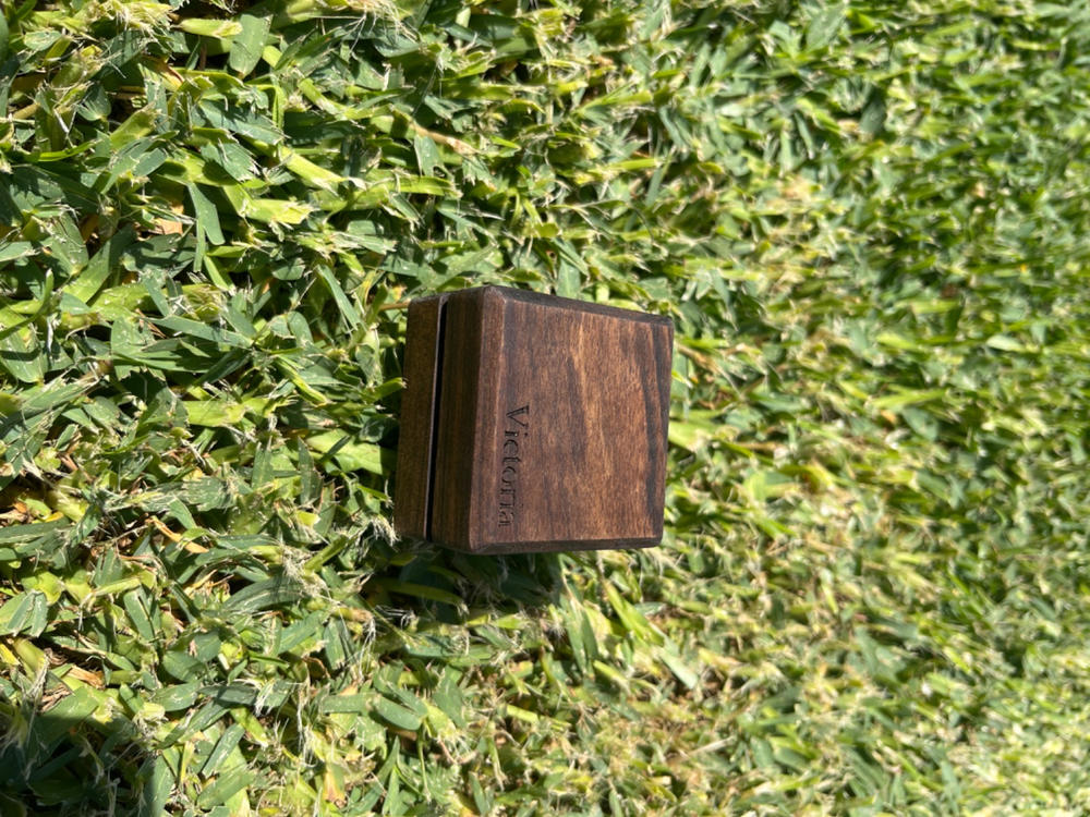 Rare Wood Ring Boxes - Personalized Single Ring Box - Customer Photo From Jakov Mihaljevic