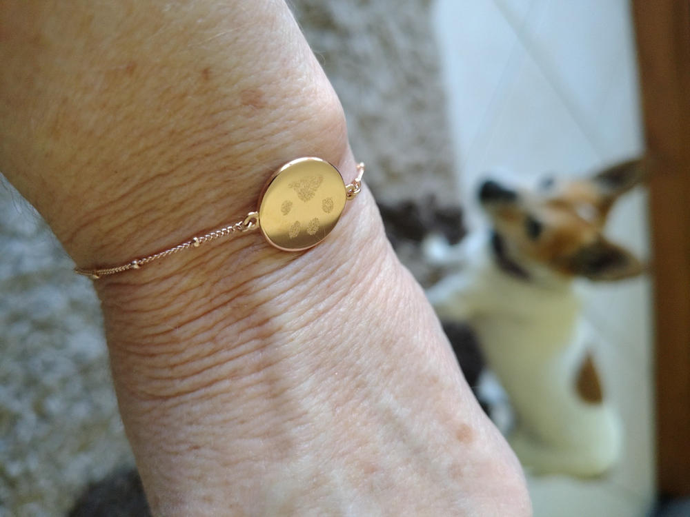 The Paw Print Bracelet | Bobble Chain - Customer Photo From Anonymous