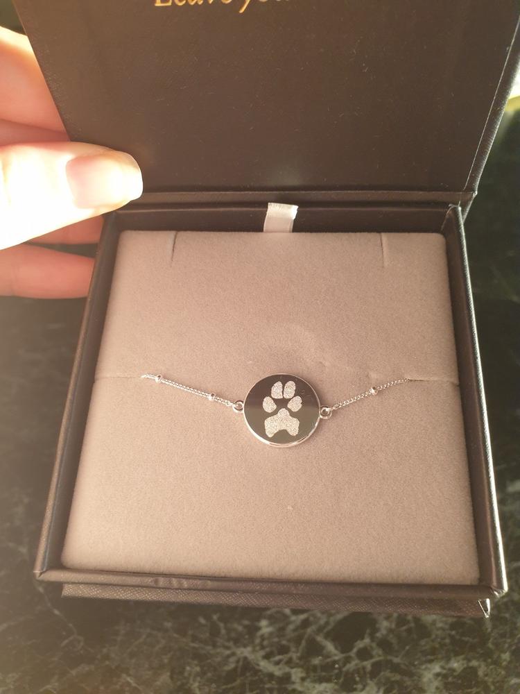 The Paw Print Bracelet | Bobble Chain - Customer Photo From Rebecca Griffin