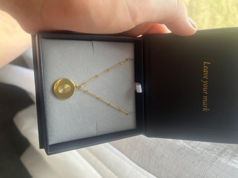 The Classic Fingerprint Necklace | Bobble Chain - Customer Photo From Tamara Kim