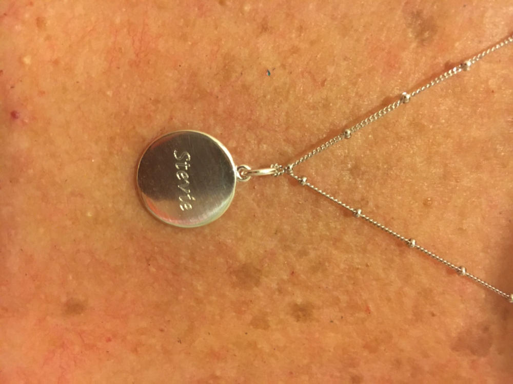 The Classic Fingerprint Necklace | Bobble Chain - Customer Photo From Anonymous