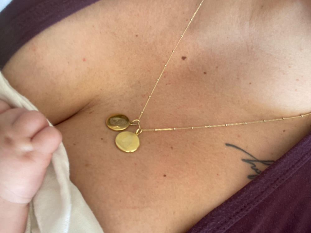 The Classic Fingerprint Necklace | Bobble Chain - Customer Photo From Roseanna Sadler