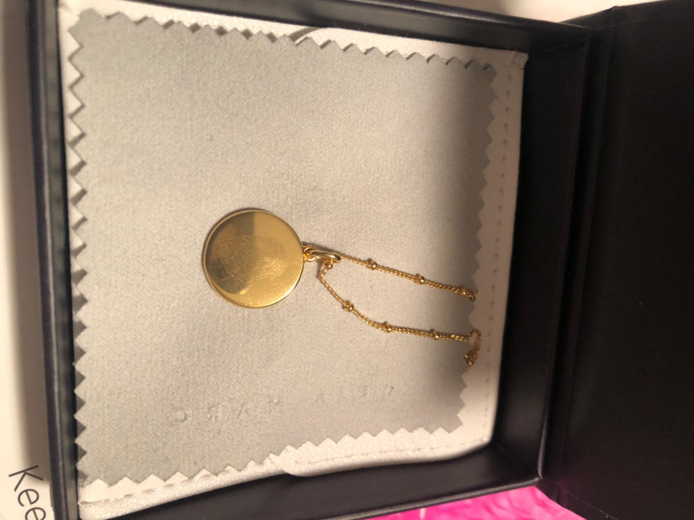 The Classic Fingerprint Necklace | Bobble Chain - Customer Photo From Robyne Plautz