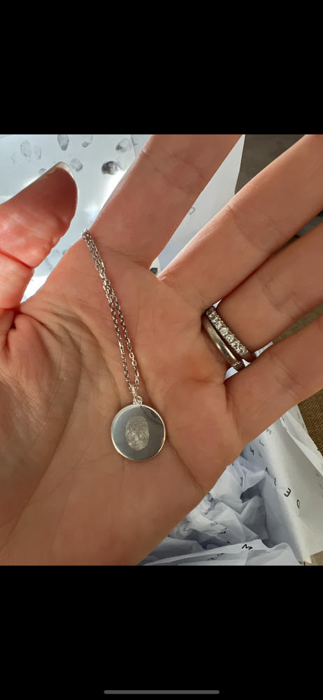 The Classic Fingerprint Necklace | Diamond Chain - Customer Photo From Anonymous