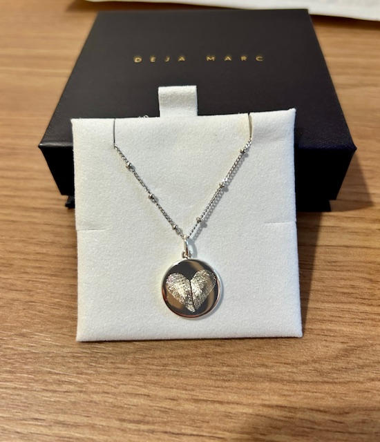 The Duo Fingerprint Necklace | Bobble Chain - Customer Photo From Anonymous