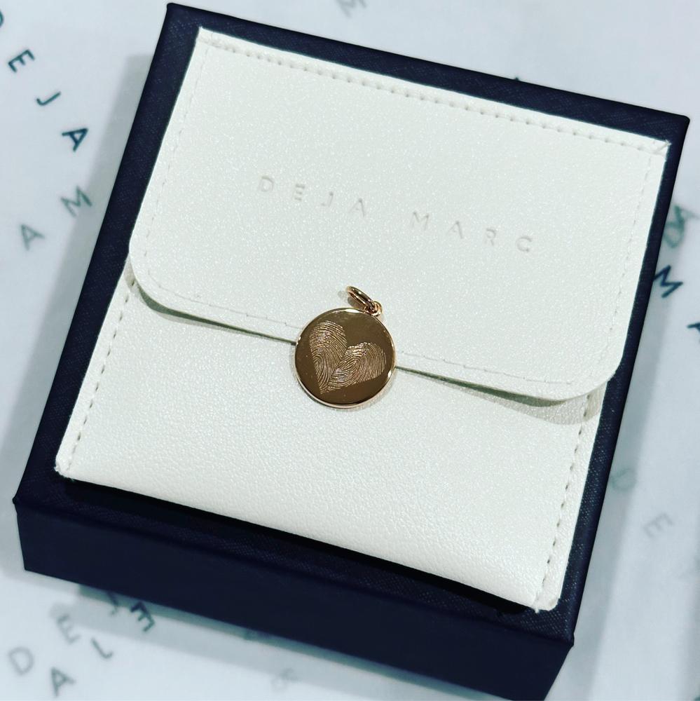 The Duo Fingerprint Necklace | Bobble Chain - Customer Photo From Joanna Berry