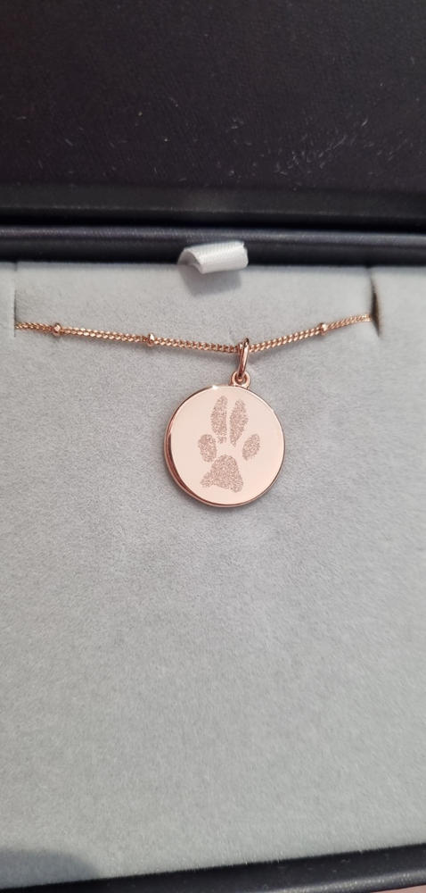 The Paw Print Necklace | Bobble Chain - Customer Photo From Anonymous