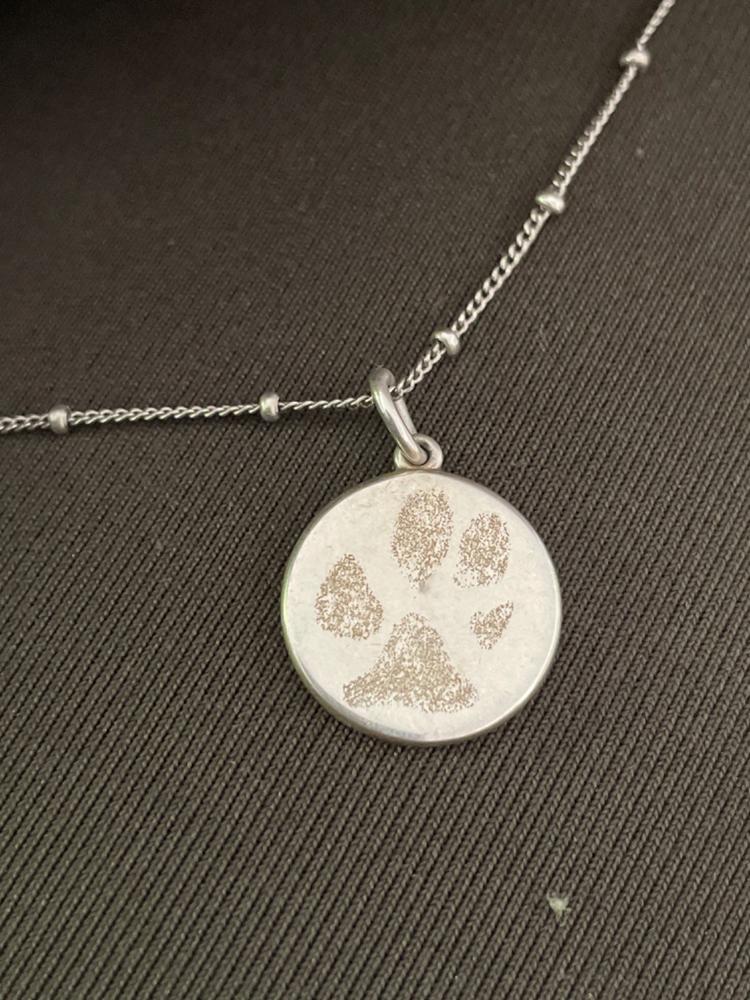 The Paw Print Pendant - Customer Photo From Natasha Melnyk