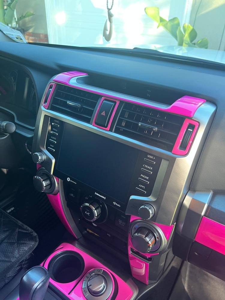 Tufskinz 4Runner Climate Control Side Accent Trim (2014-2023) - Customer Photo From Nicole Scott 