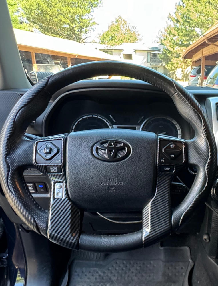 Tufskinz Steering Wheel Emblem Inserts For 4Runner (2009-2024) - Customer Photo From Guerra