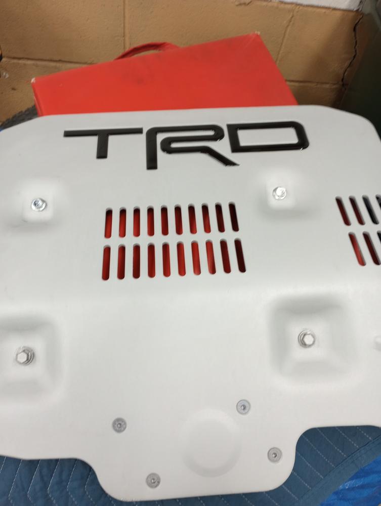 Tufskinz 4Runner "TRD" Skid Plate Inserts - Customer Photo From Tom M.