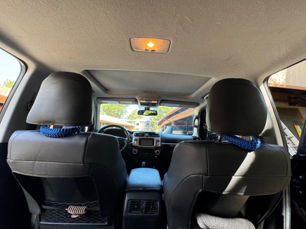 Paracord Headrest Grab Handles - Customer Photo From Guerra