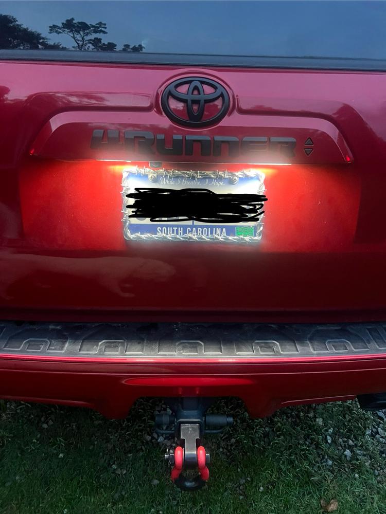 LED License Plate Lights For 4Runner (1996-2024) - Customer Photo From Natalia C
