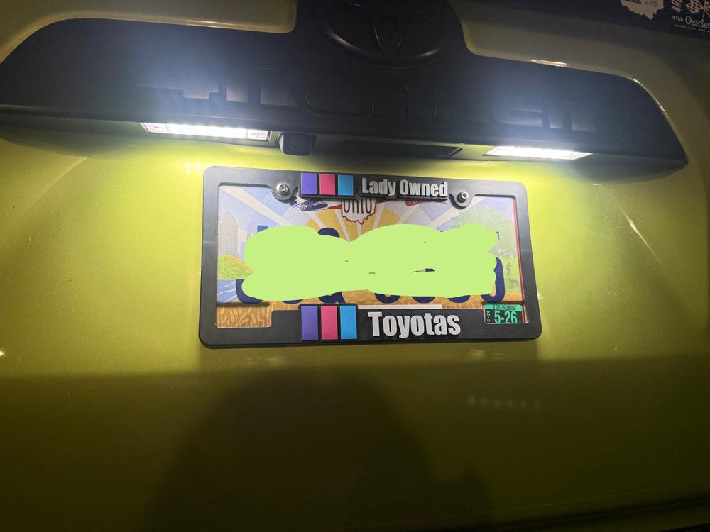LED License Plate Lights For 4Runner (1996-2024) - Customer Photo From Laura