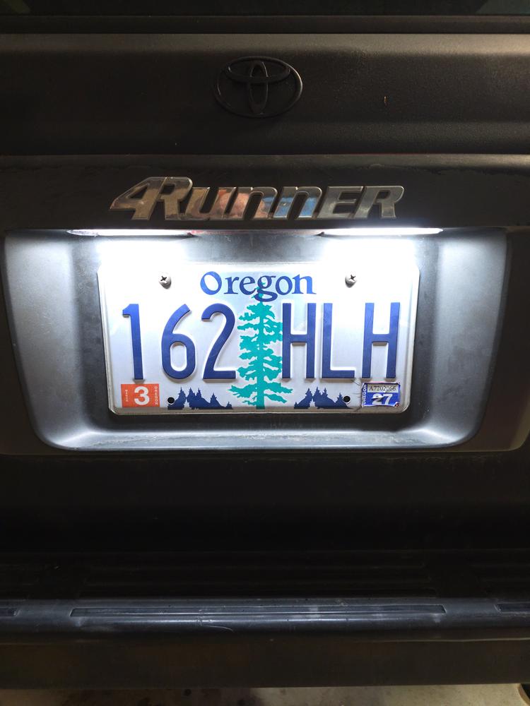 LED License Plate Lights For 4Runner (1996-2024) - Customer Photo From Gary G
