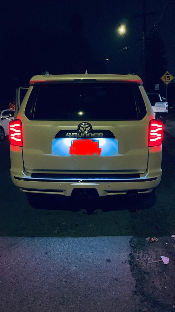 AlphaRex Pro Series Smoked Red LED 4Runner Tail Lights (2010-2022) - Customer Photo From carlos s.