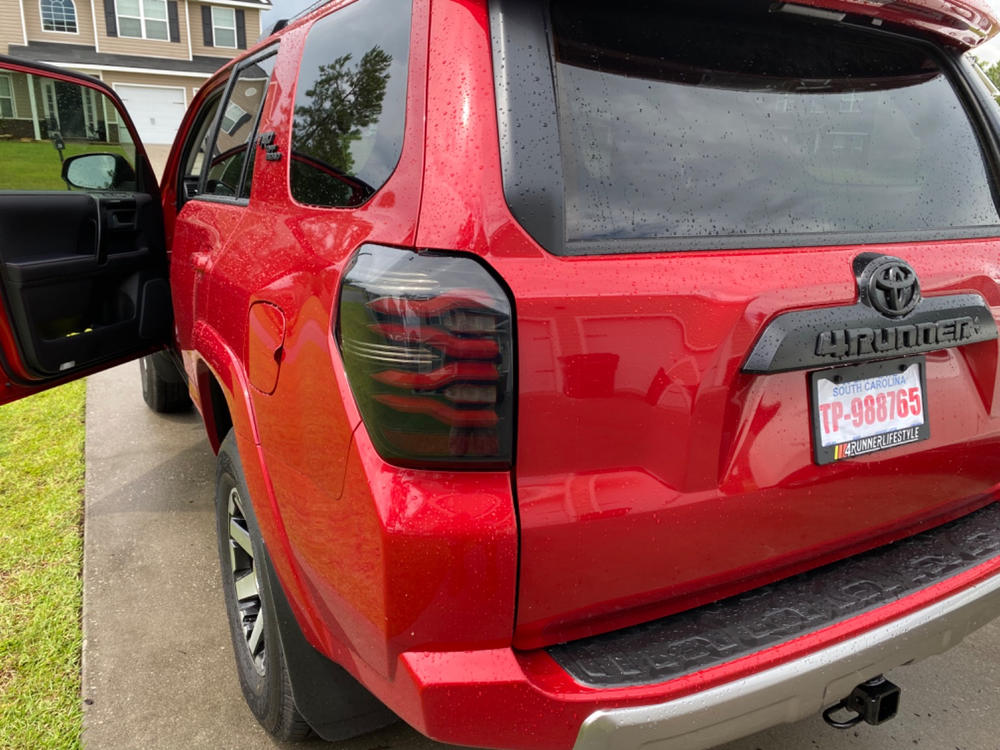 AlphaRex LUXX Series Smoked Red LED 4Runner Tail Lights (2010-2022) - Customer Photo From David A.