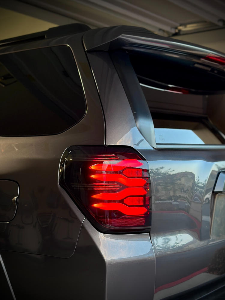 AlphaRex LUXX-Series Smoked Red LED Tail Lights For 4Runner (2010-2024) - Customer Photo From John P.