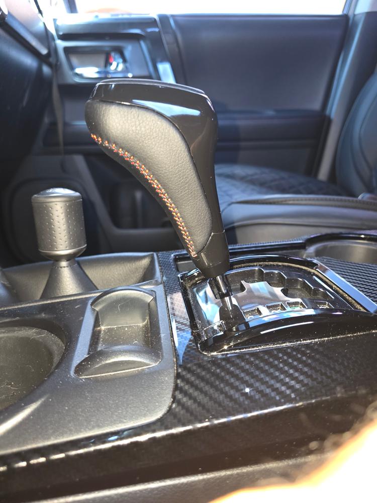 Glossy Piano Black Gear Shift Panel Cover Trim For Toyota 4Runner 2010-2020 – Self-Adhesive, UV Protected