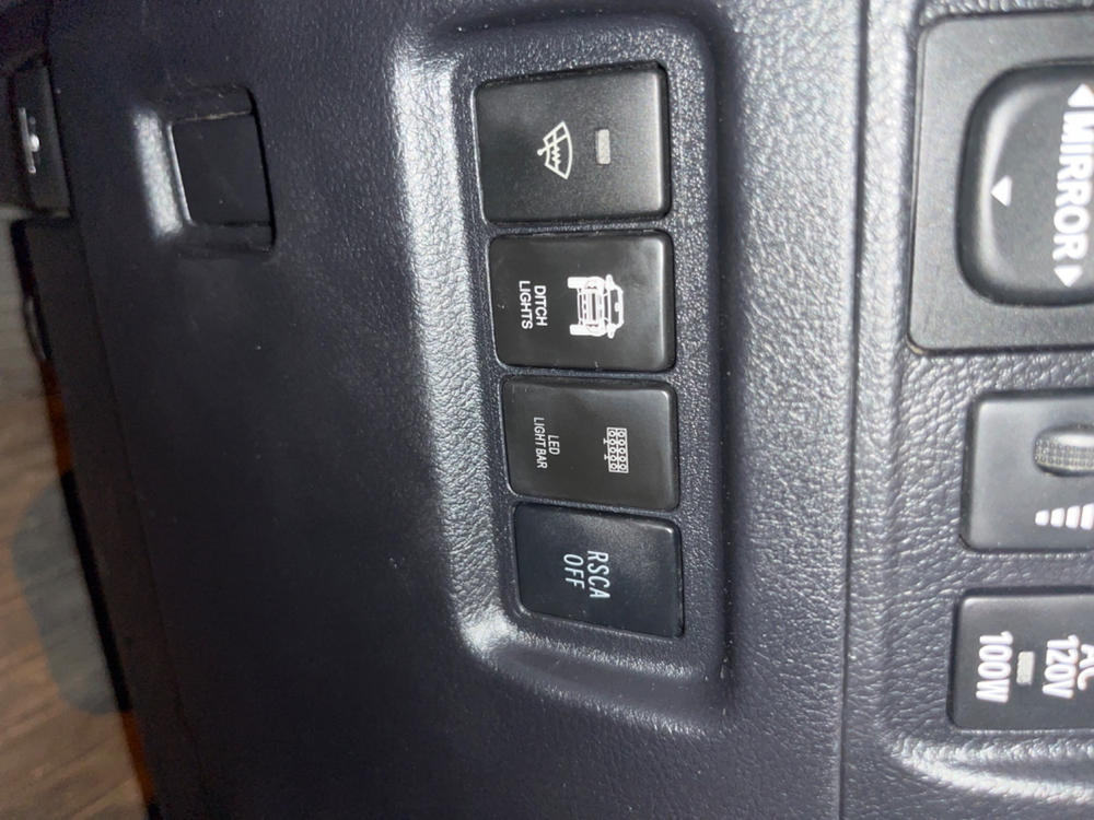 OEM Style Light Switches For 4Runner (2010-2024) - Customer Photo From Trayton W.