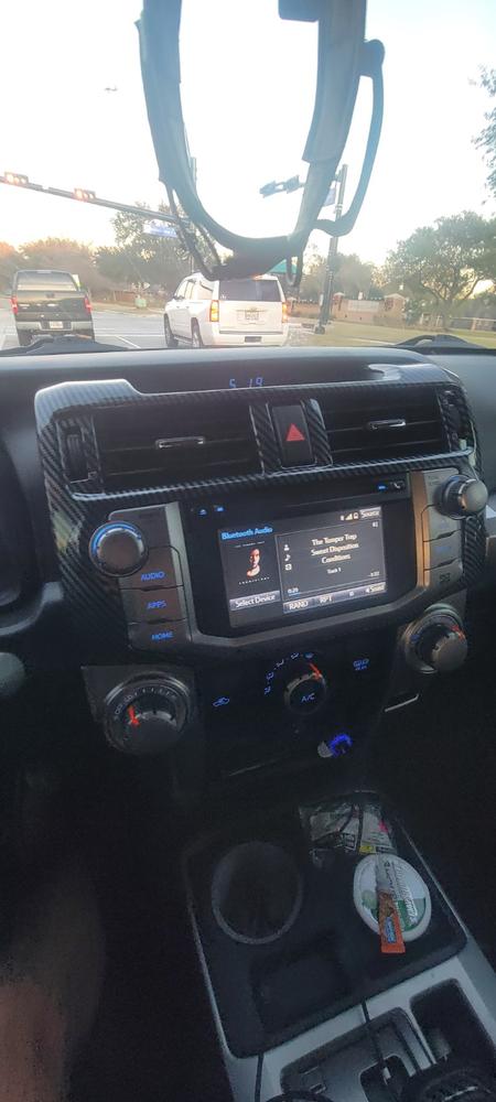 Radio/GPS Overlay For 4Runner (2014-2023) - Customer Photo From Jon J.