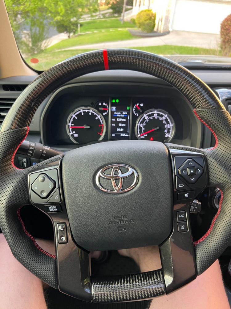 Carbon Fiber Steering Wheel For 4Runner (2010-2023) - Customer Photo From Jake W.