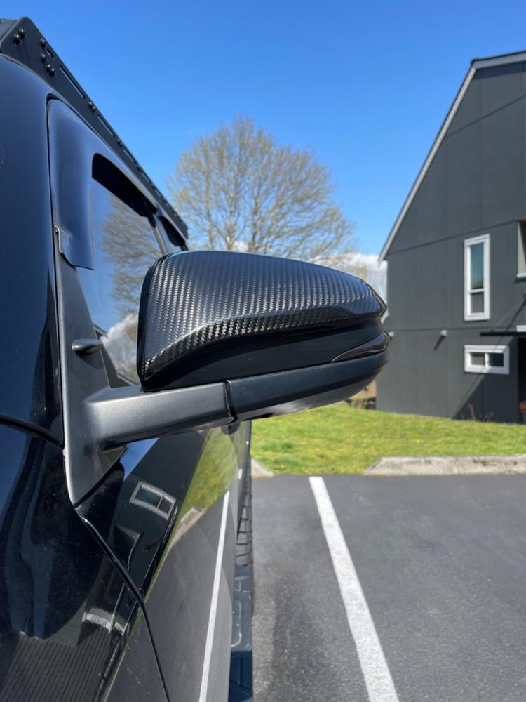 Carbon Fiber Mirror Caps For 4Runner (2014-2023) - Customer Photo From Matthew F.