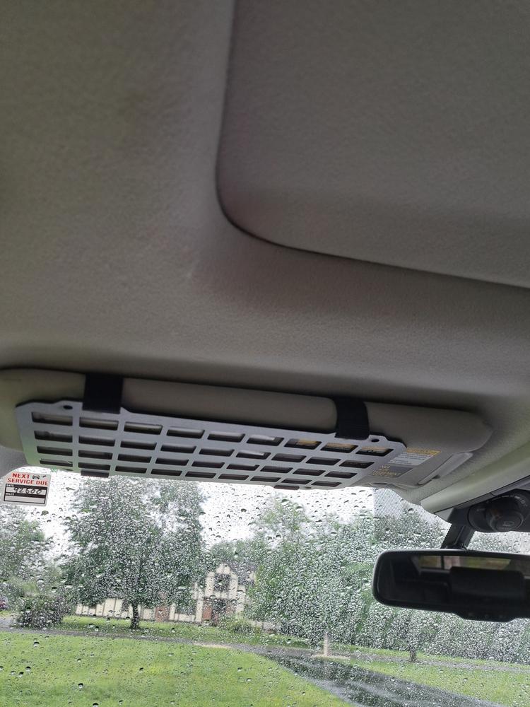 Tactical Sun Visor Molle Panel - Customer Photo From Danny Meusz
