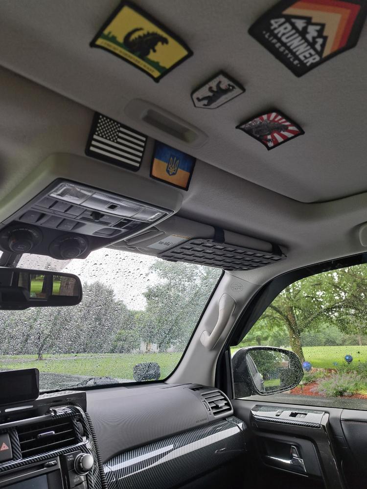 Tactical Sun Visor Molle Panel - Customer Photo From Danny Meusz